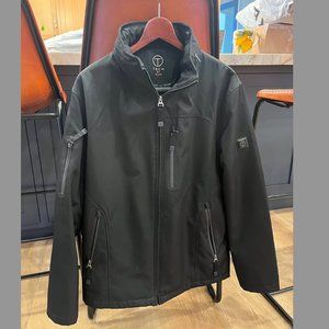 T-Tech by TUMI Mens Black Packable Lightweight Jacket - Size Medium